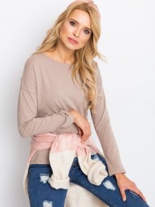 Bluzka-RV-BZ-5121.23P-ciemny bezowy rozmiar - M