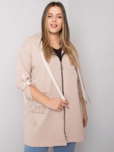 Bluza-RV-BL-6795.84-beżowy rozmiar - ONE SIZE
