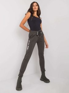 Spodnie dresowe-RV-DR-7071.20-ciemny khaki rozmiar - M