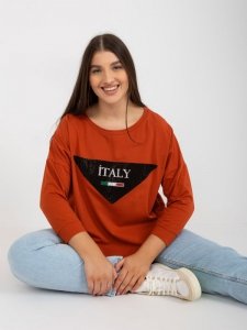 Bluzka-VI-BZ-2911.82P-ciemny pomarańczowy rozmiar - ONE SIZE