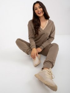 Komplet-LK-KMPL-509011.86P-ciemny bezowy rozmiar - L/XL