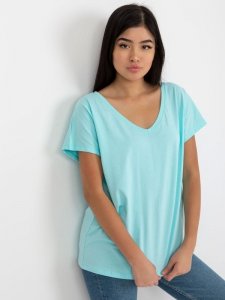 T-shirt-RV-TS-4832.85-mietowy rozmiar - M