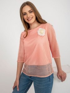 Bluzka-LK-BZ-506642.94-brzoskwiniowy rozmiar - 42