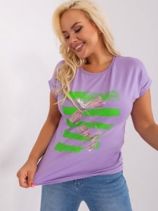 Bluzka-RV-BZ-8969.92P-jasny fioletowy rozmiar - ONE SIZE