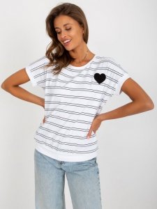 Bluzka-RV-BZ-8619.94-biało-czarny rozmiar - L/XL
