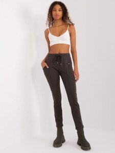 Spodnie dresowe-RV-DR-8696.20-khaki rozmiar - S/M