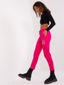 Spodnie dresowe-RV-DR-8835.10-fuksjowy rozmiar - S/M