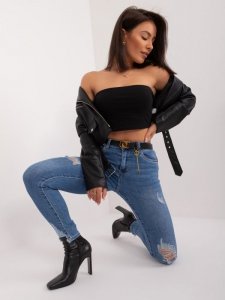 Spodnie jeans-PM-SP-J1330-14.31X-ciemny niebieski rozmiar - XS