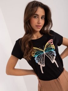 T-shirt-RV-TS-9637.39-czarny rozmiar - L/XL