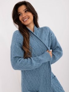Kardigan-AT-SW-2366.61-niebieski rozmiar - ONE SIZE
