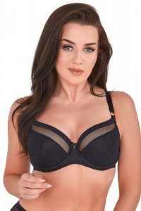 Biustonosz Semi-Soft Model 1204 Black - Gaia
