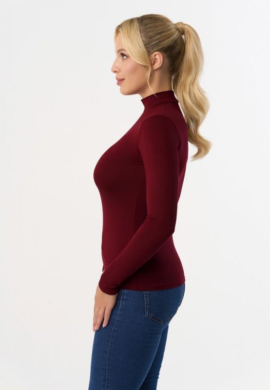 PÓŁGOLF RESTA, DŁUGI RĘKAW - KOLOR DENIM, STALOWY, MARSALA, BORDO