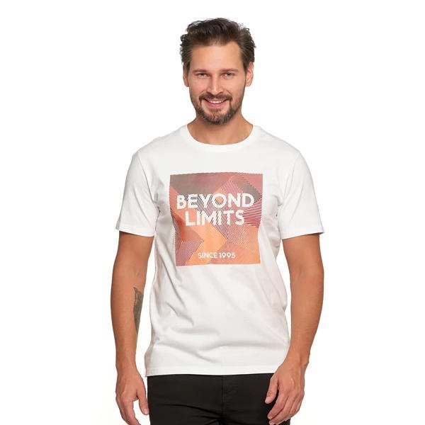 KOSZULKA MĘSKA T-SHIRT BAWEŁNIANY Z NADRUKIEM OTS1800-603