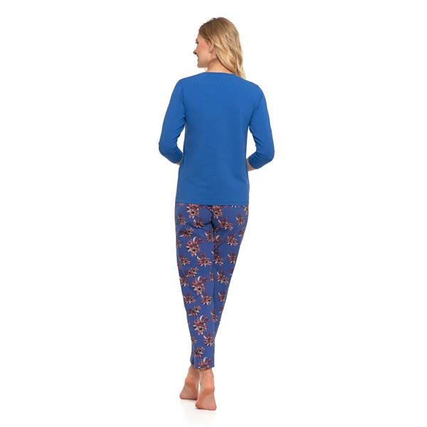 PIŻAMA NOCNA Z RĘKAWEM 3/4 PLUS SIZE PDD4500-007 - AW2024/25