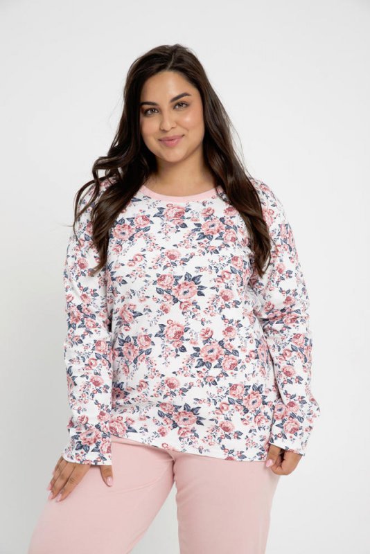 3021 PIŻAMA DAMSKA GARDENIA (INTERLOCK) 2XL-3XL AW23/24