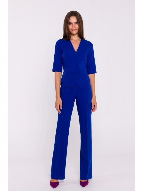 Stylove S377 Kombinezon z baskinką - chabrowy