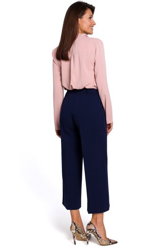 Stylove S139 Spodnie cullotes - granatowe