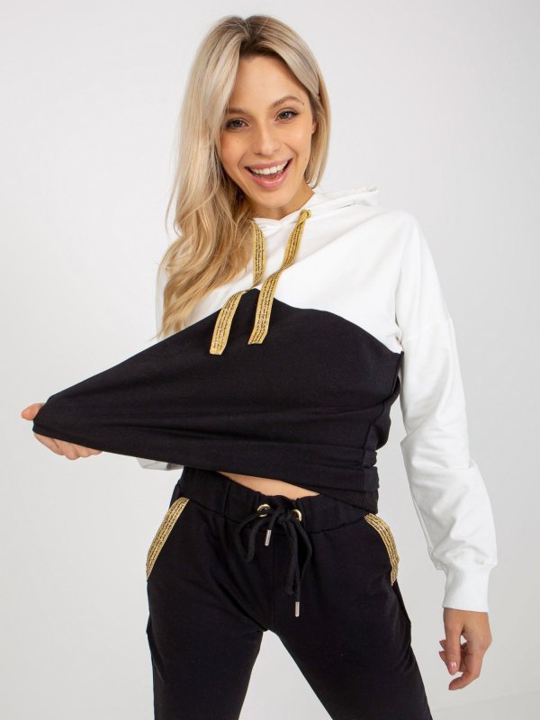 Komplet-RV-KMPL-8419.96P-biało-czarny rozmiar - S/M