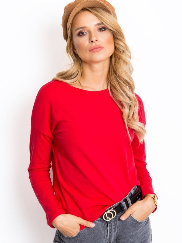 Bluzka-RV-BZ-5121.25P-czerwony rozmiar - L