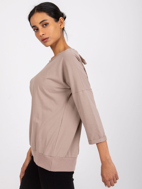 Bluzka-RV-BZ-7550.58-ciemny bezowy rozmiar - L/XL