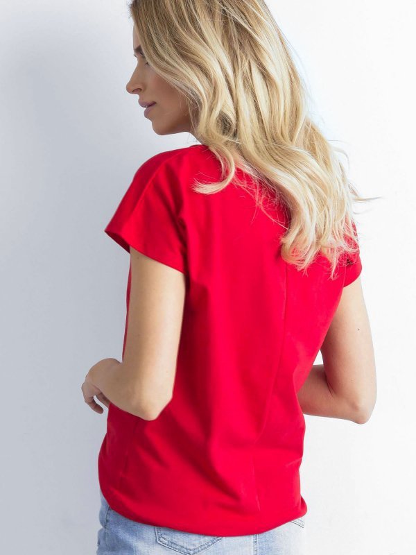 T-shirt-RV-BZ-4622.20-czerwony rozmiar - M