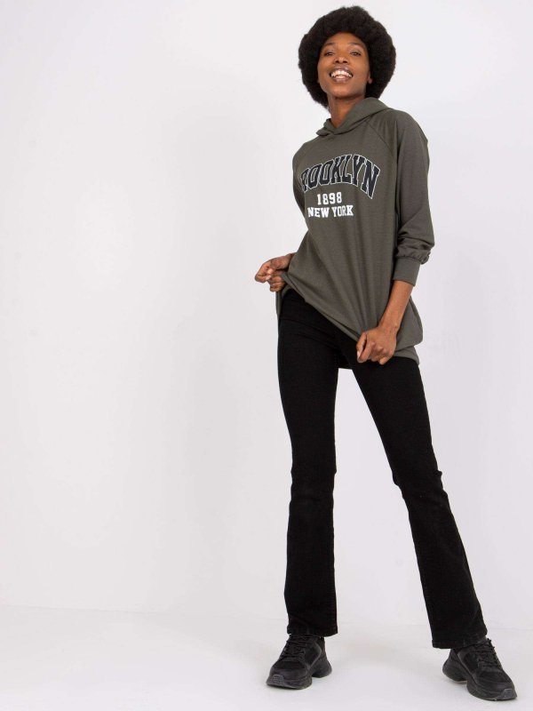 Bluza-DHJ-BL-15658.35-ciemny khaki rozmiar - ONE SIZE