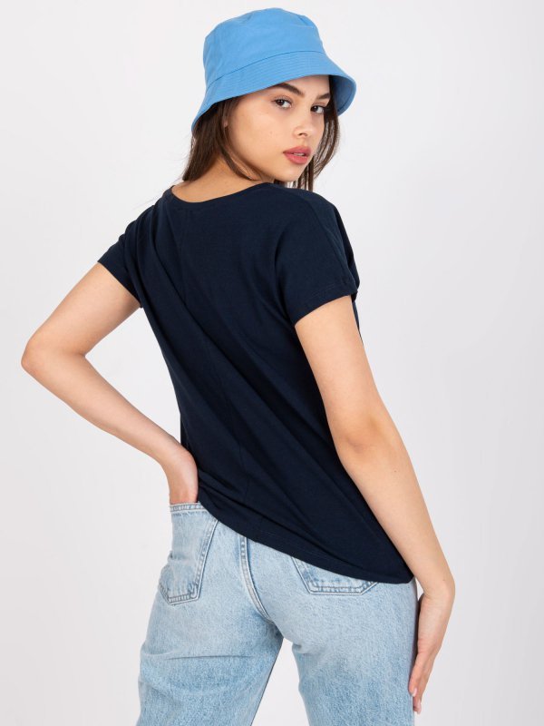 T-shirt-RV-TS-4832.42P-granatowy rozmiar - XS