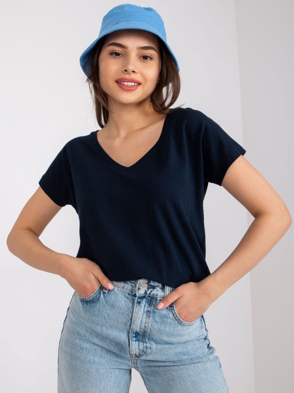 T-shirt-RV-TS-4832.42P-granatowy rozmiar - M