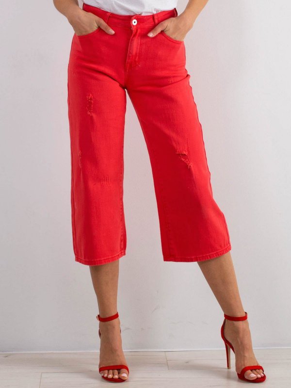 Spodnie jeans-JMP-SP-B102.32P-czerwony rozmiar - 36