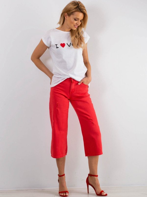 Spodnie jeans-JMP-SP-B102.32P-czerwony rozmiar - 36