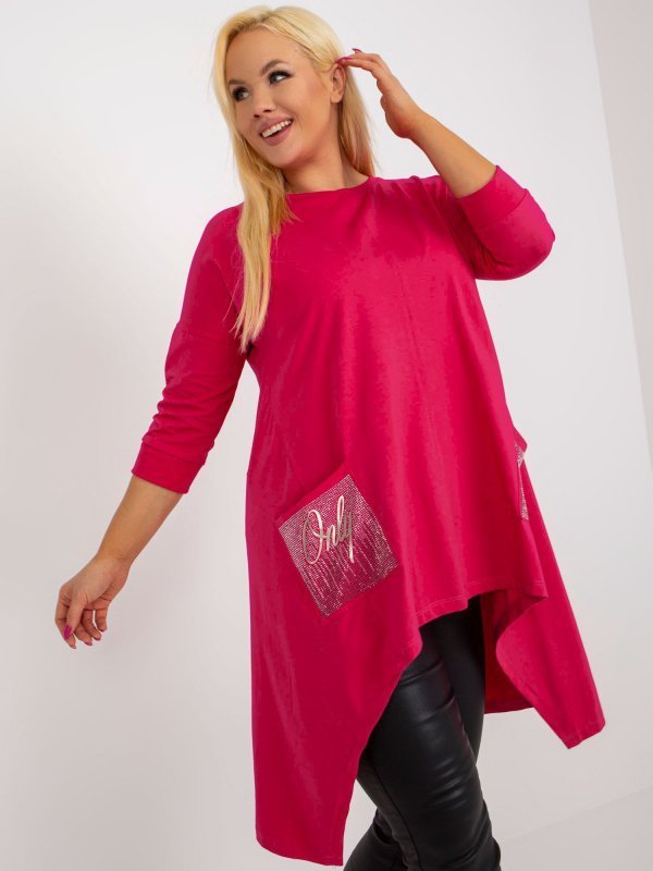 Bluzka-RV-BZ-8533.04-fuksjowy rozmiar - ONE SIZE