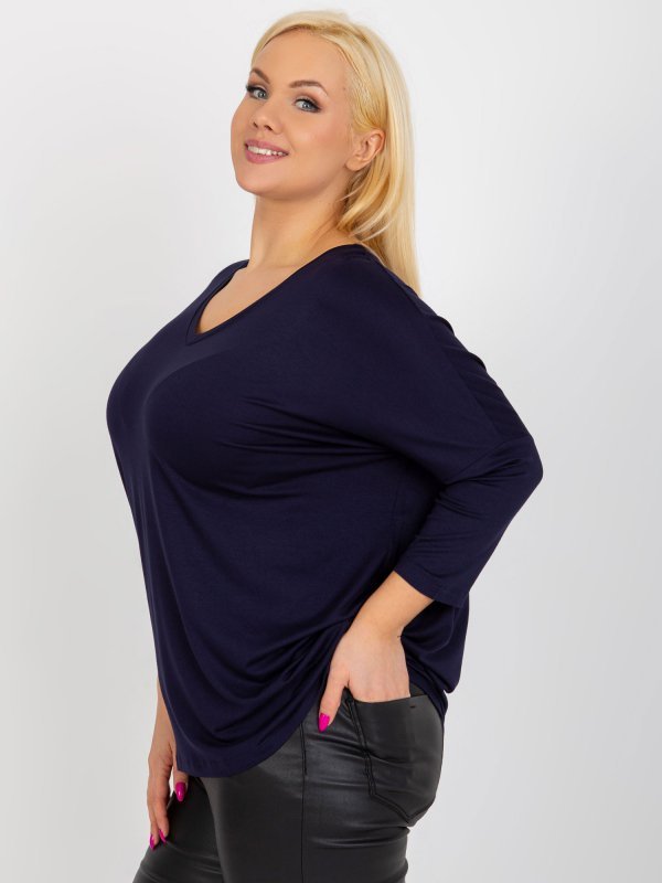 Bluzka-RV-BZ-5745.18-granatowy rozmiar - ONE SIZE