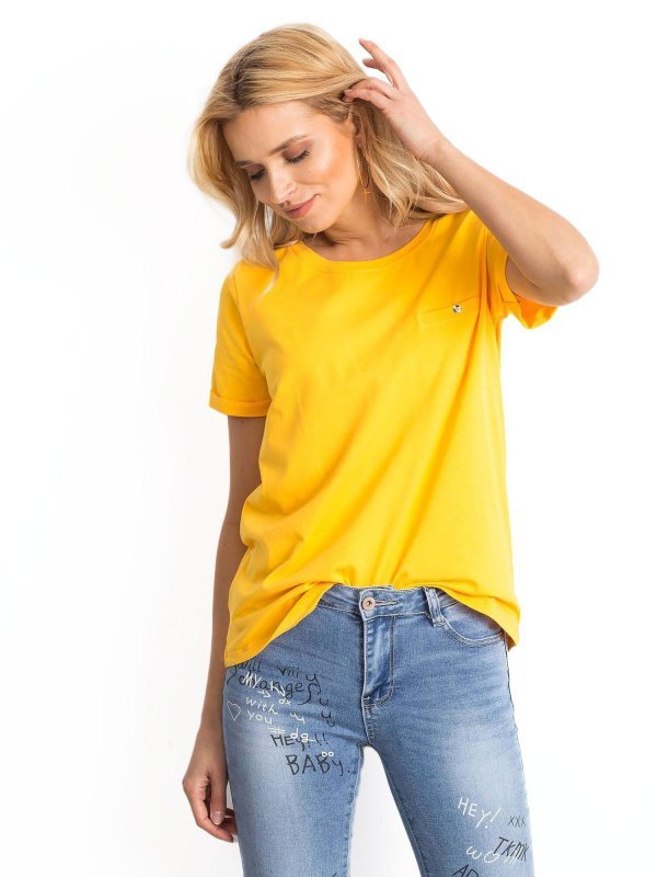 T-shirt-RV-TS-4838.14P-jasny pomarańczowy rozmiar - S