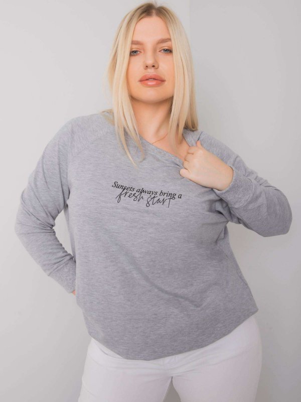 Bluza-RV-BL-7162.12P-szary rozmiar - ONE SIZE