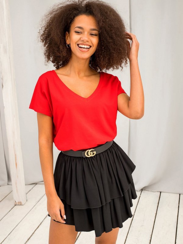 T-shirt-RV-TS-4832.14P-czerwony rozmiar - XS