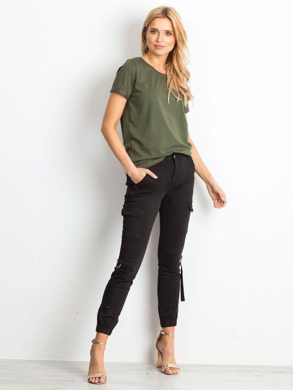 T-shirt-RV-TS-4838.18P-khaki rozmiar - XS