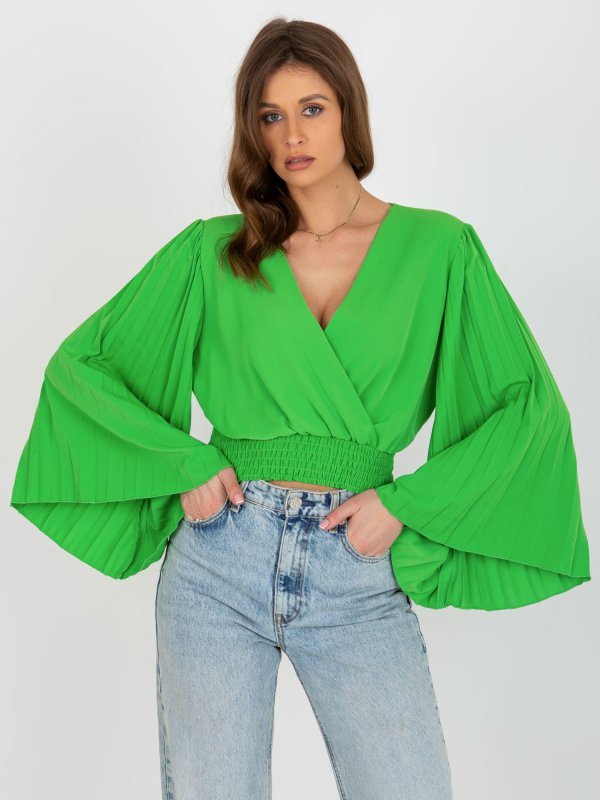 Bluzka-DHJ-BZ-16503.30X-jasny zielony rozmiar - ONE SIZE