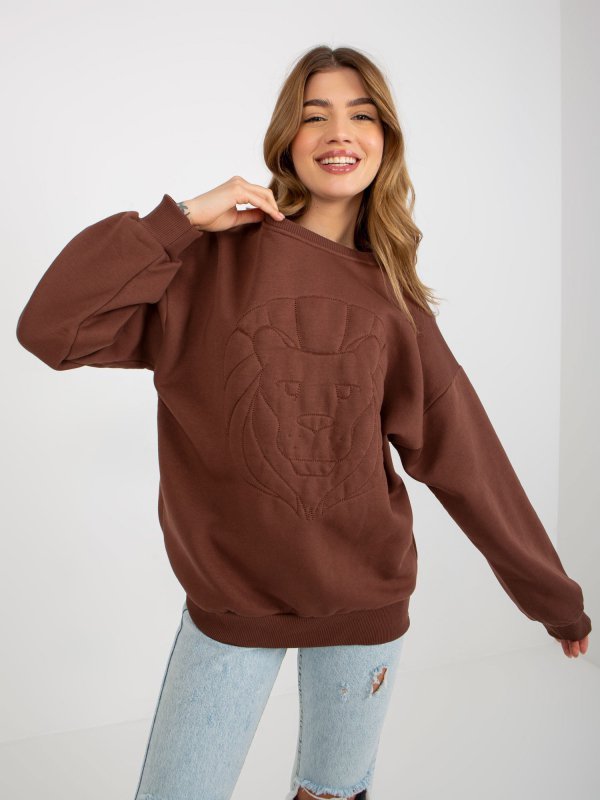 Bluza-EM-BL-617-4.41P-brązowy rozmiar - ONE SIZE