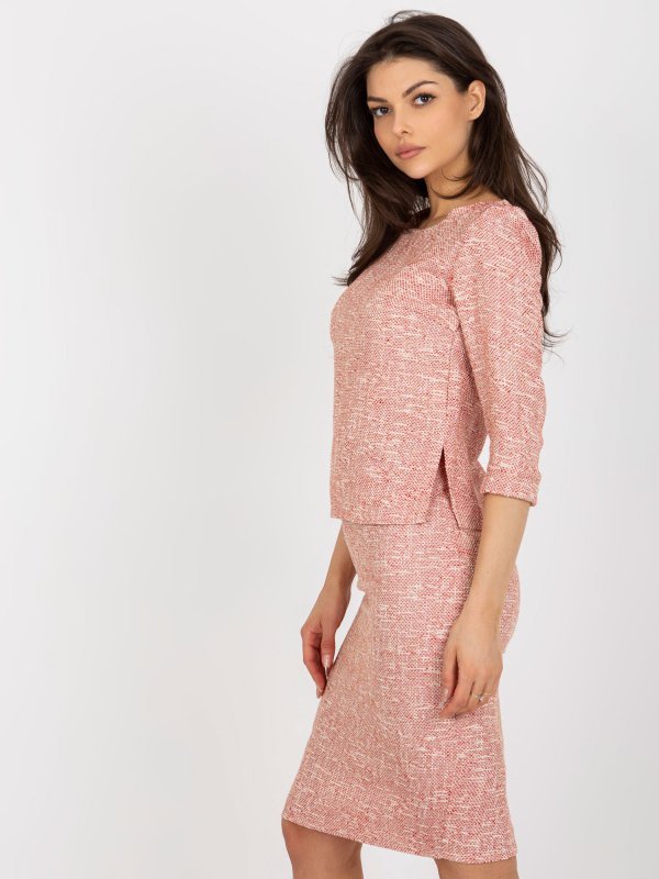 Bluzka-LK-BZ-506489.75-czerwony rozmiar - 42