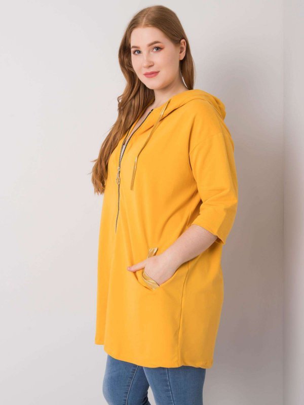 Bluza-RV-BL-6863.59P-ciemny żółty rozmiar - ONE SIZE