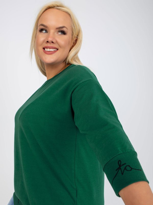 Bluza-RV-BL-5978.06P-ciemny zielony rozmiar - ONE SIZE
