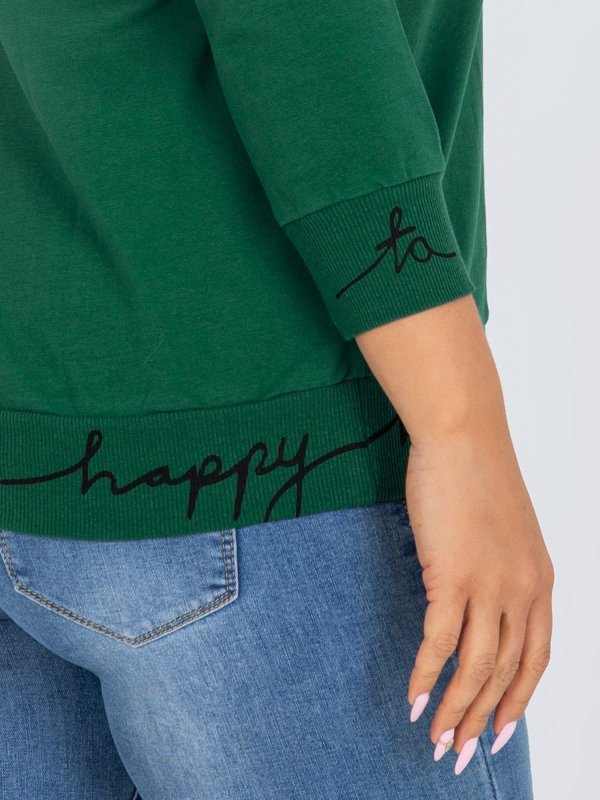 Bluza-RV-BL-5978.06P-ciemny zielony rozmiar - ONE SIZE