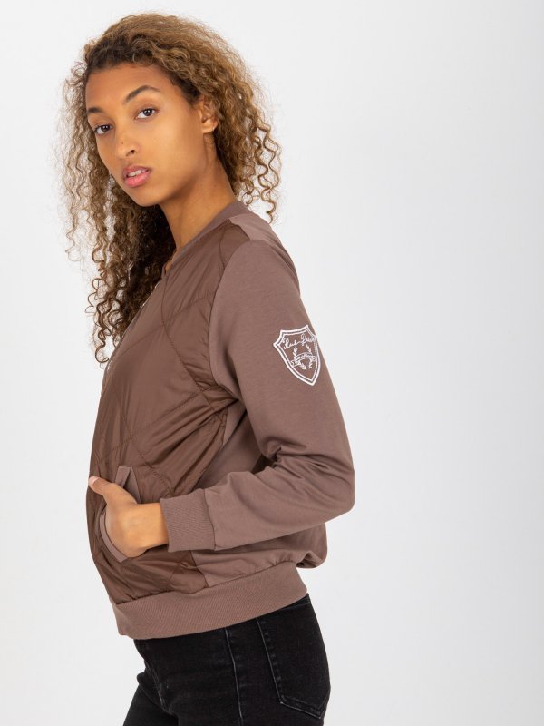 Bluza-RV-BL-8225.88-brązowy rozmiar - S/M