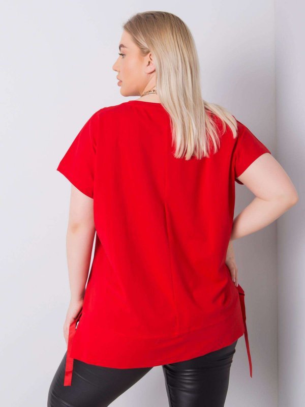 Bluzka-RV-BZ-6434.28P-czerwony rozmiar - ONE SIZE