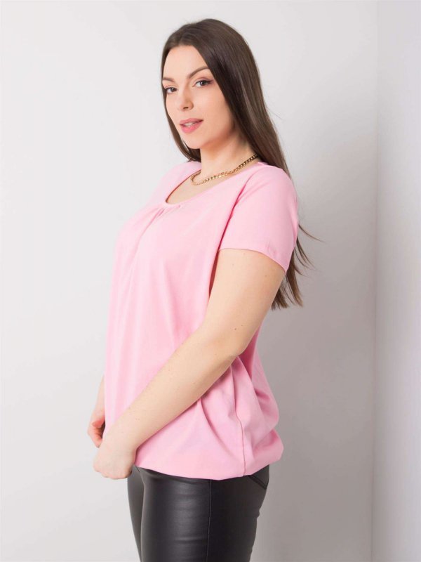 T-shirt-RV-TS-6320.85P-różowy rozmiar - XL