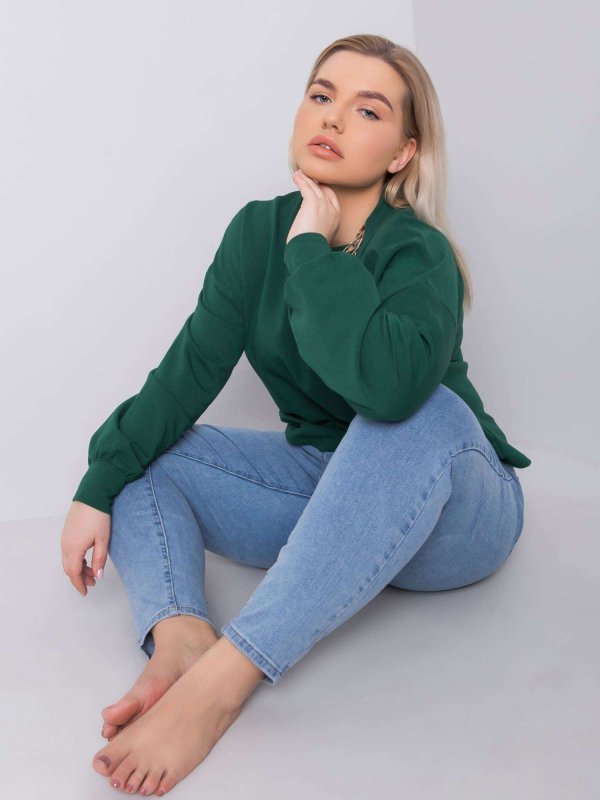 Bluza-RV-BL-6317.94-ciemny zielony rozmiar - XL