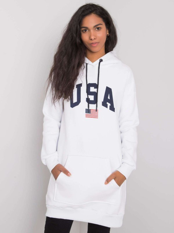 Bluza-RV-BL-6676.67-biały rozmiar - S