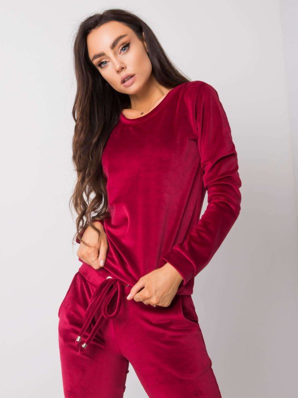Komplet-RV-KMPL-6083.05-bordowy rozmiar - M