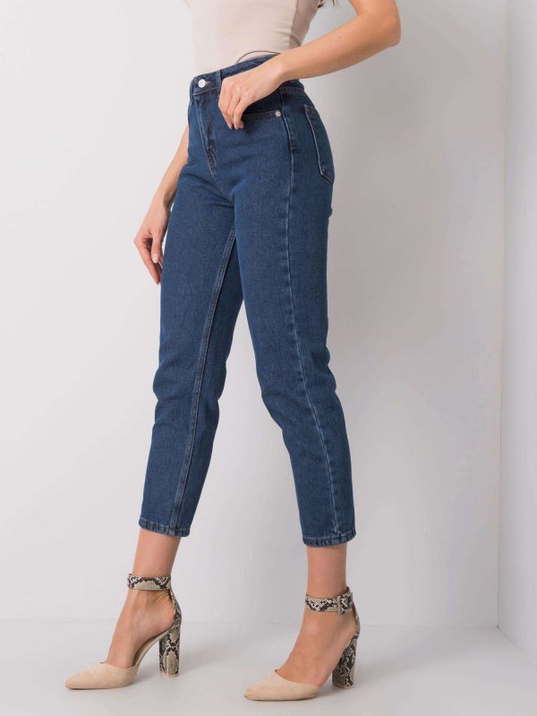 Spodnie jeans-318-SP-505.70P-ciemny niebieski rozmiar - XS