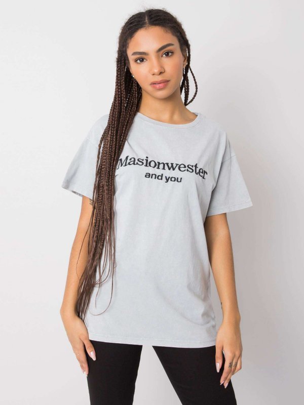 T-shirt-157-TS-6449.50P-szary rozmiar - M
